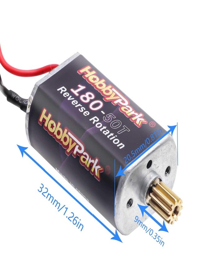 HobbyPark High Torque 180 50T Brushed Motor with 11T Pinion Gear for Traxxas TRX4M Upgrades 1/18 RC Crawler Car Aceessories - Image 2